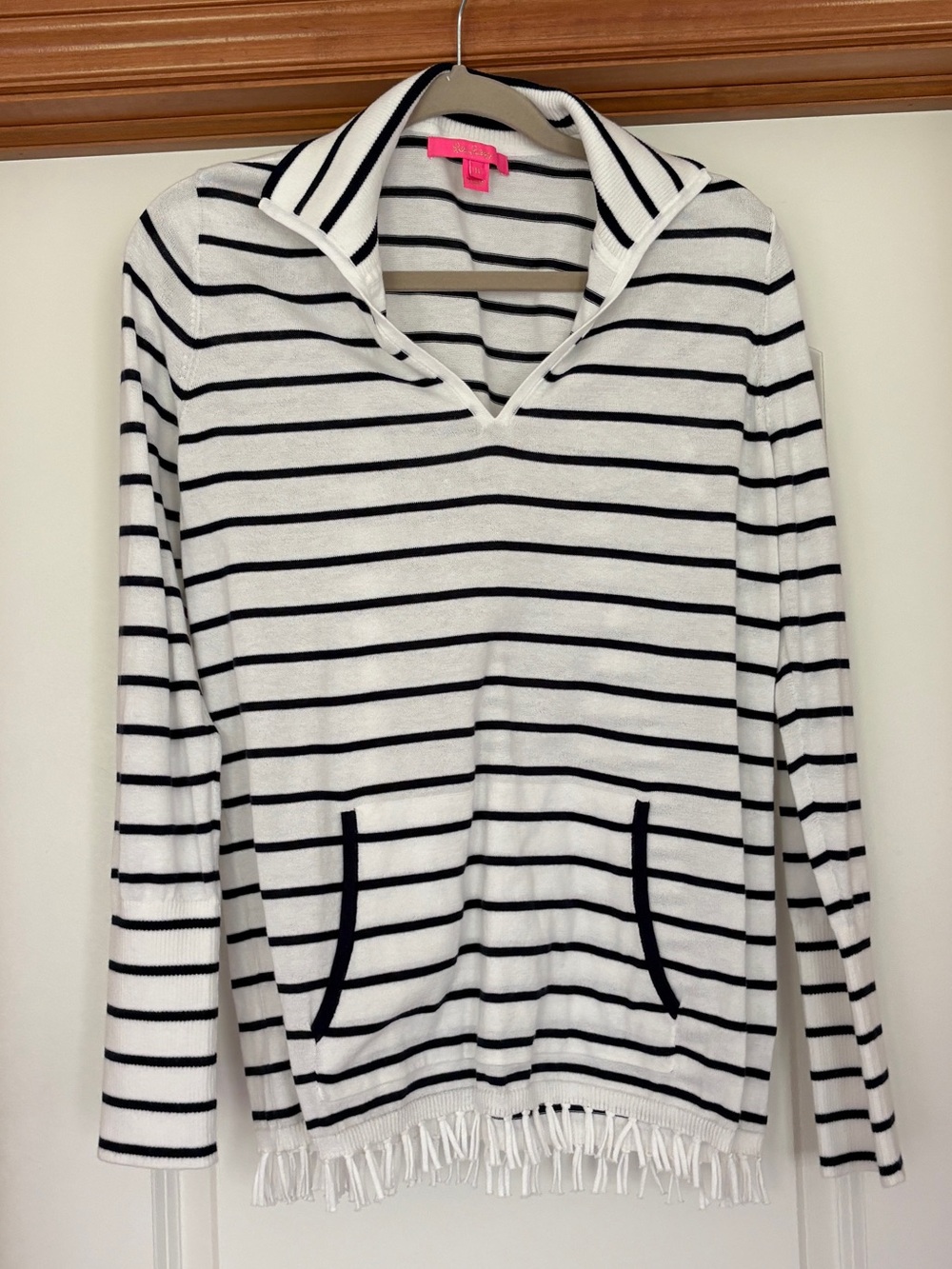 Lilly Pulitzer Navy & White Striped sweater